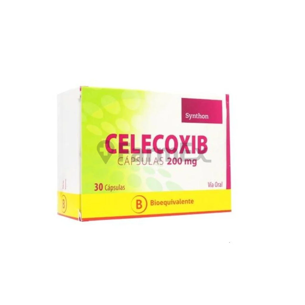 Envase de Celecoxib, 200 mg · 30 cápsulas