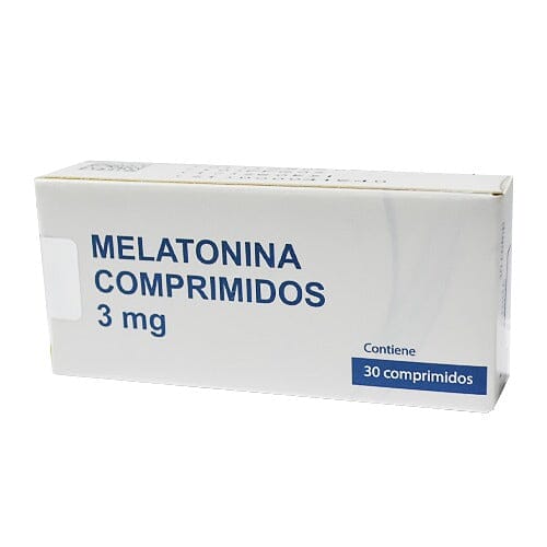 Envase de Melatonina, 3 mg · 30 comprimidos